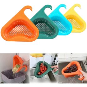 Swan Drain Basket Sink 4pcs, Kitchen Triangle Sink Filter, Corner Kitchen Sink Strainer Basket