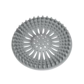 Bathroom Hair Sink Filter Floor Drain Strainer Water Hair Stopper Bath Catcher Shower Cover Clog Kitchen Sink Anti-blocking (Color: Grey)